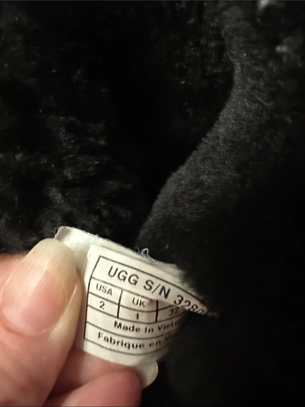 UGG Kids Black Shearling Bow-Accent Winter Boots
